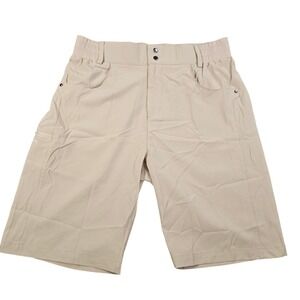 Gradual Men's L Khaki Hiking‎ Shorts 4‑Way Stretch Quick‑Dry Golf Outdoor New